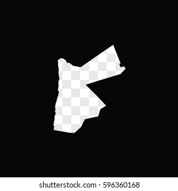 A Country Shape Illustration of Jordan