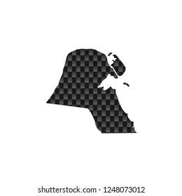 A Country Shape Illustration of Kuwait