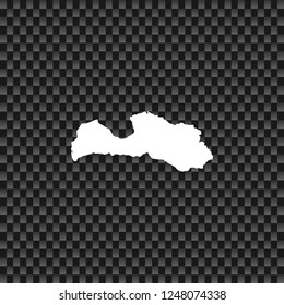 A Country Shape Illustration of Latvia