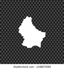 A Country Shape Illustration of Luxembourg