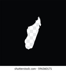 A Country Shape Illustration of Madagascar