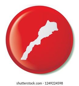 A Country Shape Illustration of Morocco