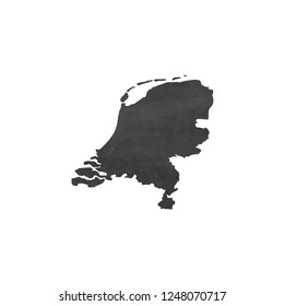 A Country Shape Illustration of Netherlands