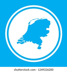 A Country Shape Illustration of Netherlands