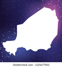 A Country Shape Illustration of  Niger