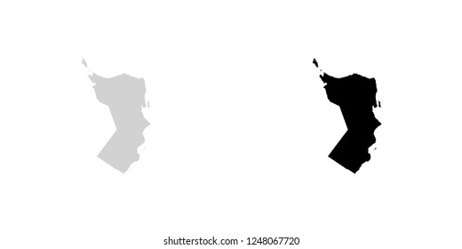A Country Shape Illustration of Oman