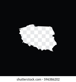 A Country Shape Illustration of Poland