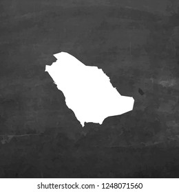 A Country Shape Illustration of Saudi Arabia