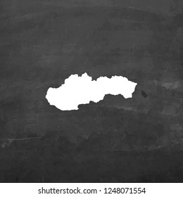 A Country Shape Illustration of Slovakia