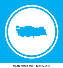 A Country Shape Illustration of Turkey