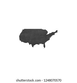 A Country Shape Illustration of United States of America