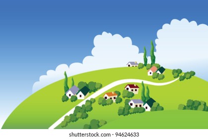country side illustration