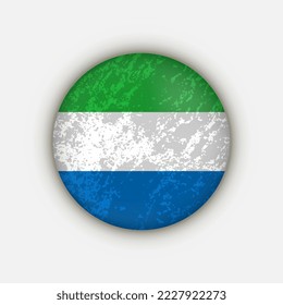 Country Sierra Leone. Sierra Leone flag. Vector illustration.