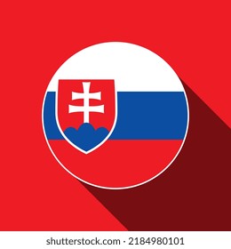 Country Slovakia. Slovakia flag. Vector illustration.
