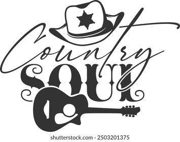 Country Soul - Country Music Illustration