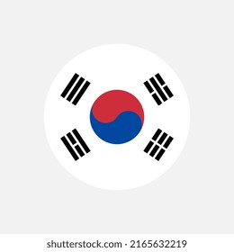 Country South Korea. South Korea flag. Vector illustration.