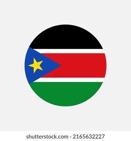 Country South Sudan. South Sudan flag. Vector illustration.