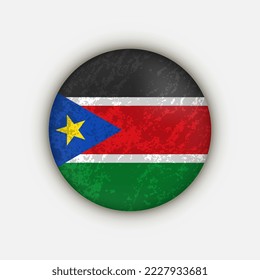 Country South Sudan. South Sudan flag. Vector illustration.