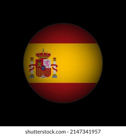 País España. Bandera de España. Ilustración vectorial.