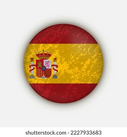 Country Spain. Spain flag. Vector illustration.