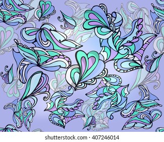 Country style pattern. Ethnic. Seamless texture sketch