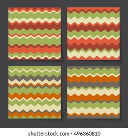 Country Style Seamless Background Set.
Set of 4 seamless pattern with retro and country colors.
