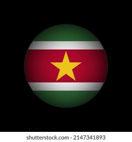 Country Suriname. Suriname flag. Vector illustration.