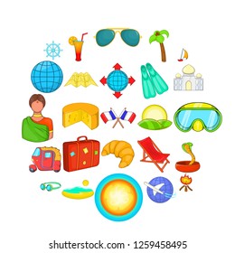 Country of the third world icons set. Cartoon set of 25 country of the third world vector icons for web isolated on white background