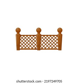 Country Timber Farm And Garden Fence Icon, Wooden Fencing Isolated. Vector Rural Fencing Of Wood Boards, Outdoor Exterior And Decor Element. Rustic Ranch Boundary, Defense And Privacy, Home Protection