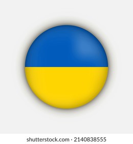 Country Ukraine. Ukraine flag. Vector illustration.