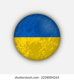 Country Ukraine. Ukraine flag. Vector illustration.