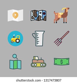 country vector icon set