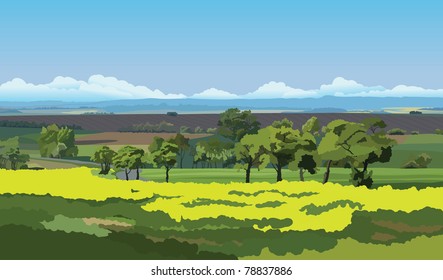 Countryside landscape