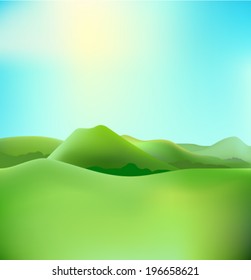 countryside landscape vector