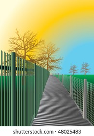 countryside vector