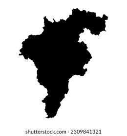 County Carlow map, administrative counties of Ireland. Vector illustration.