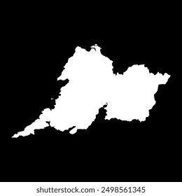 County Clare map, administrative counties of Ireland. Vector illustration.