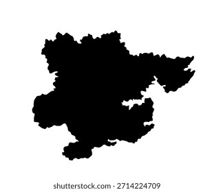 Condado de Essex mapa Vector silueta ilustración aislada. Territorio en la región de East England, Gran Bretaña, Reino Unido. Sombra de forma de mapa de provincia.