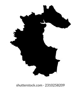 County Louth map, administrative counties of Ireland. Vector illustration.