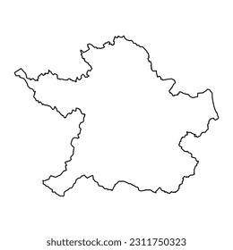 County Meath map, administrative counties of Ireland. Vector illustration.
