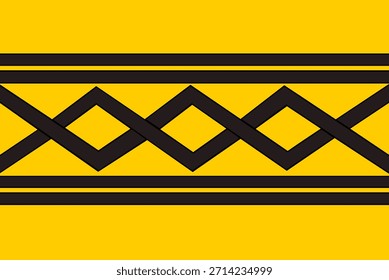 Ilustración vectorial de la bandera del condado de West Midlands aislada. Territorio en Inglaterra, Gran Bretaña, Reino Unido. Etiqueta engomada patriótica del signo del Anuncio del emblema de la bandera de la provincia de West Midlands.