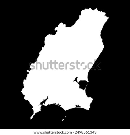 County Wexford map, administrative counties of Ireland. Vector illustration.