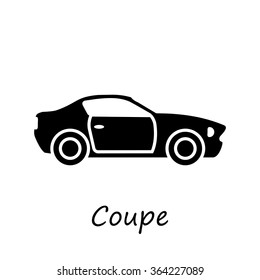 Coupe car icon.