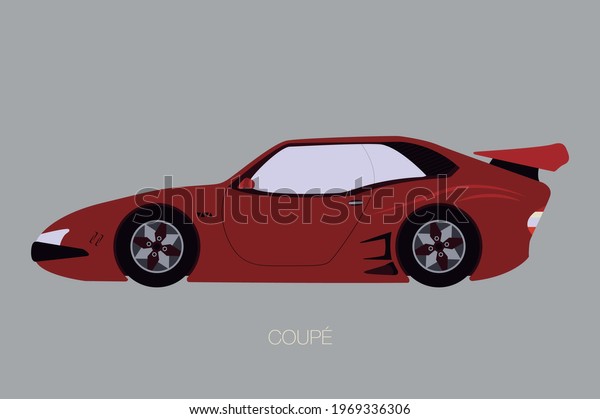 coupe sport car, side view of car, automobile,\
motor vehicle
