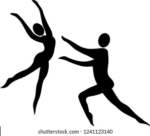 a couple of acrobatic dancers