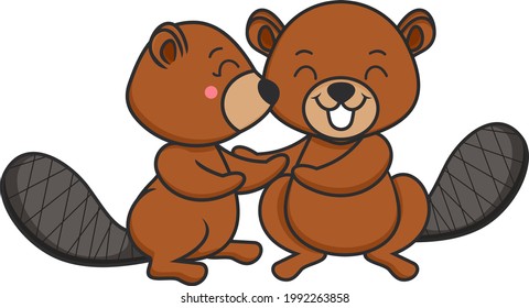 Couple of Animals Squirrels Valentine's Day