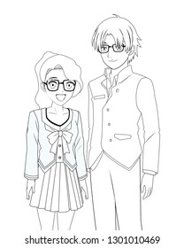 couple anime manga