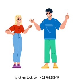 Couple Arguing Vector. Argument Conflict, Woman Divorce, Relationship Man, Home Problem, Unhappy Argue Sad Couple Arguing Character. People Flat Cartoon Illustration