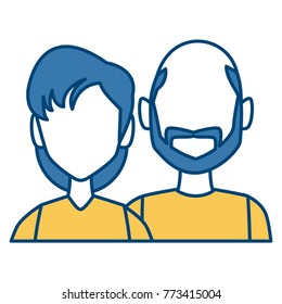 Couple avatar cartoon