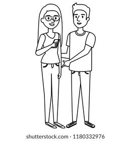 couple avatar characters